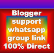 Bloggers Support WhatsApp group links