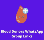 blood donors whatsapp group